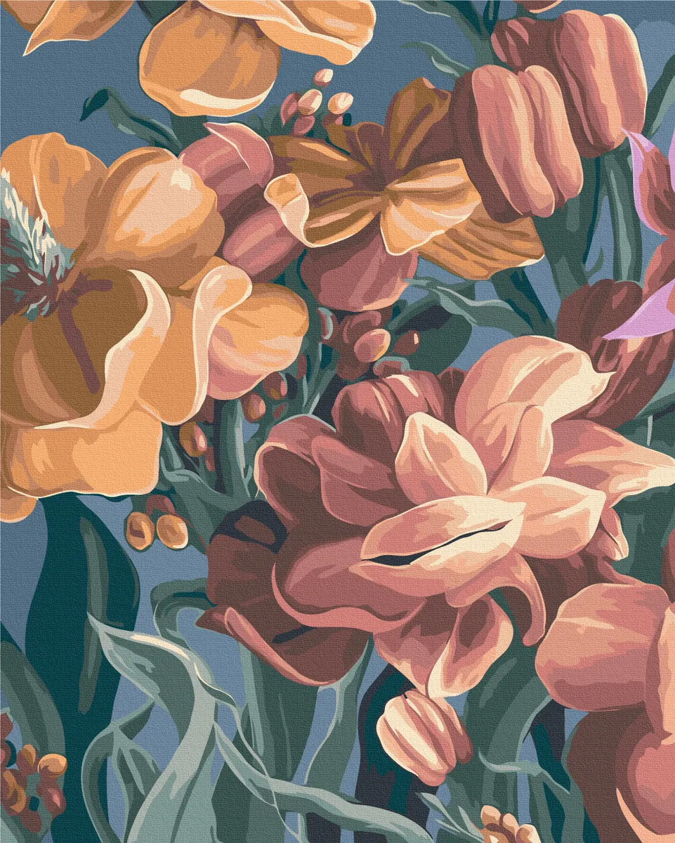 Стилізована матіола. Диптих 1 © Yana Biluhina (BS53925)