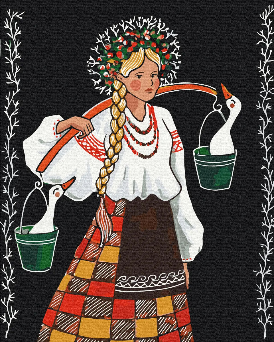 Несе Аня гуси © ANNART (BS54027)