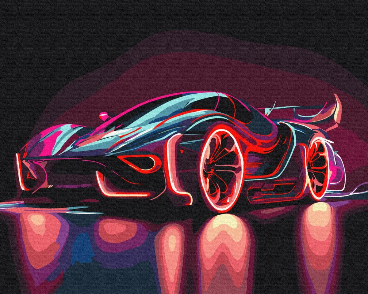 Неоновий автомобіль (BS53713)