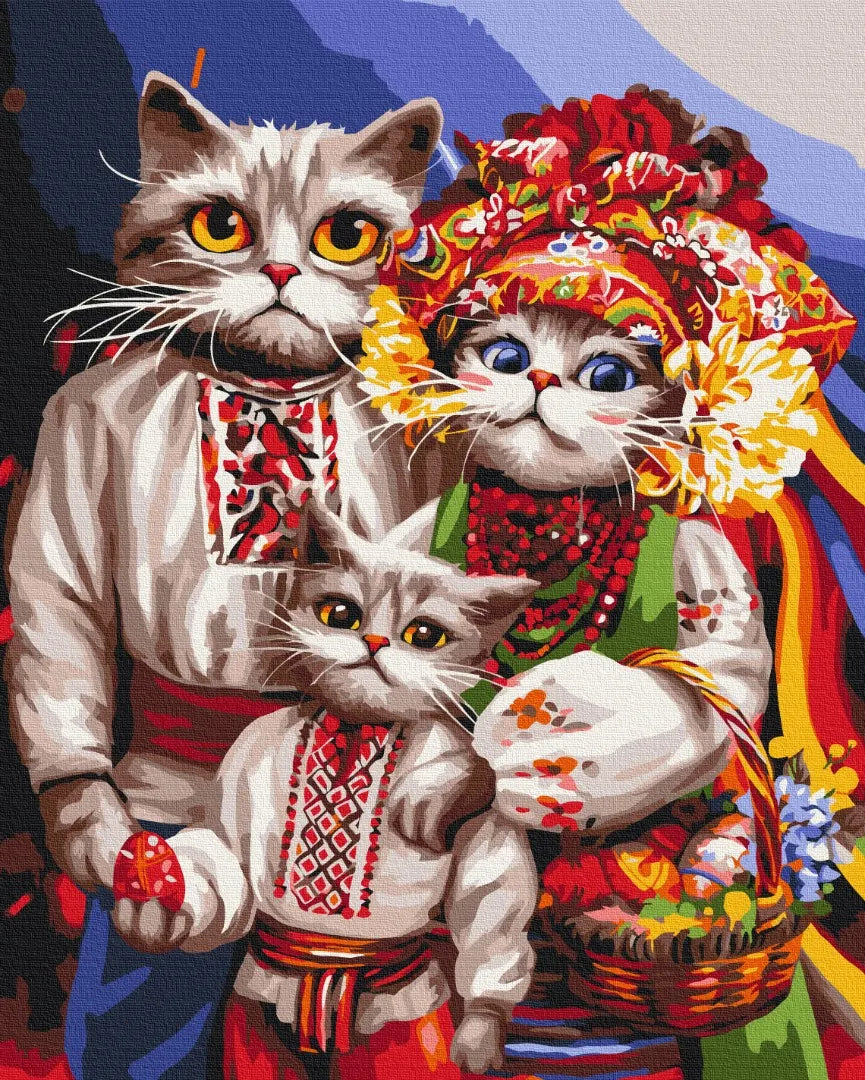 Сім'я котиків-гуцулів © Маріанна Пащук (BS53737)