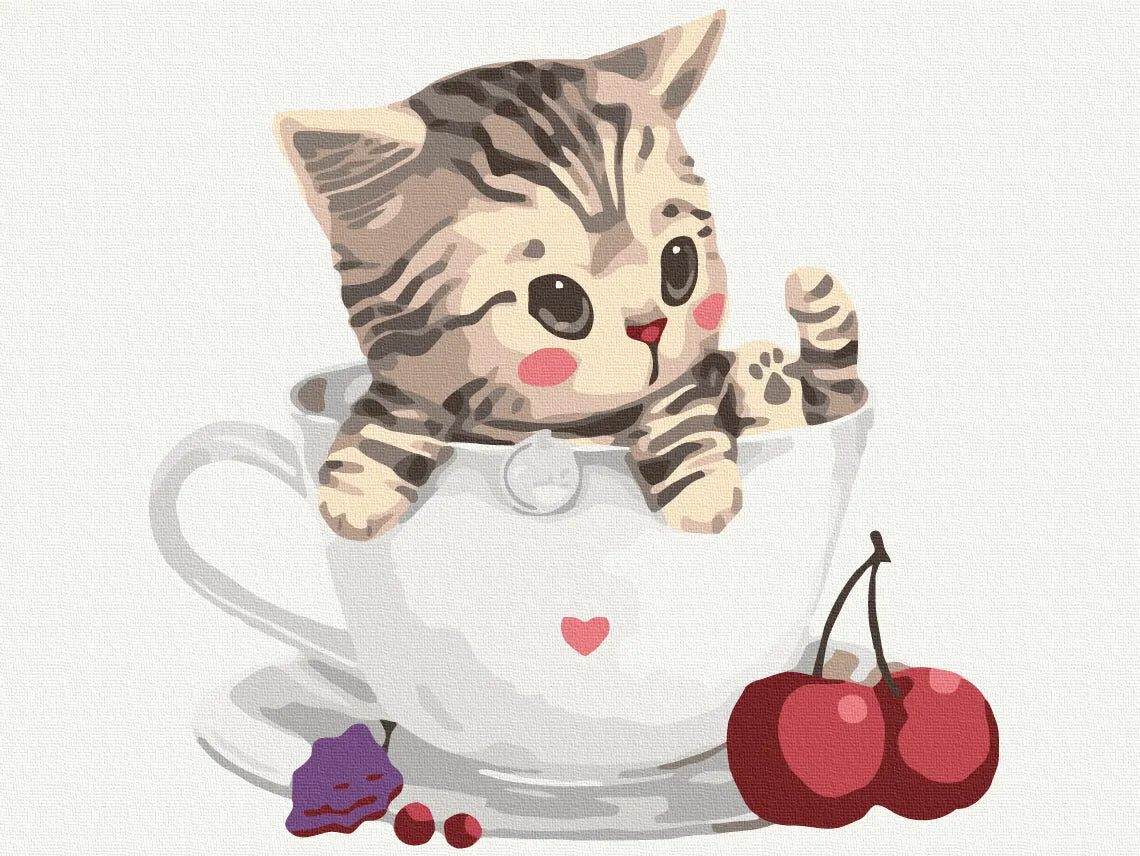 Котик в чашці (RBS8396)