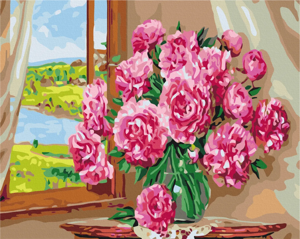 Яскраві піони (BS9904)