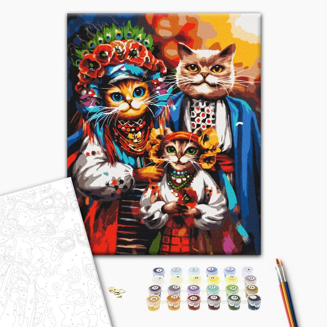 Сімя котиків-козаків ©Маріанна Пащук (BS53690)