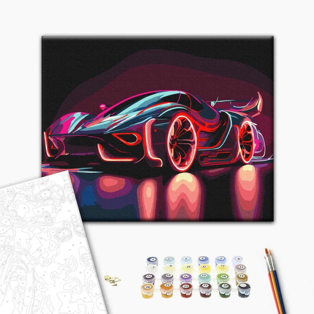 Неоновий автомобіль (BS53713)