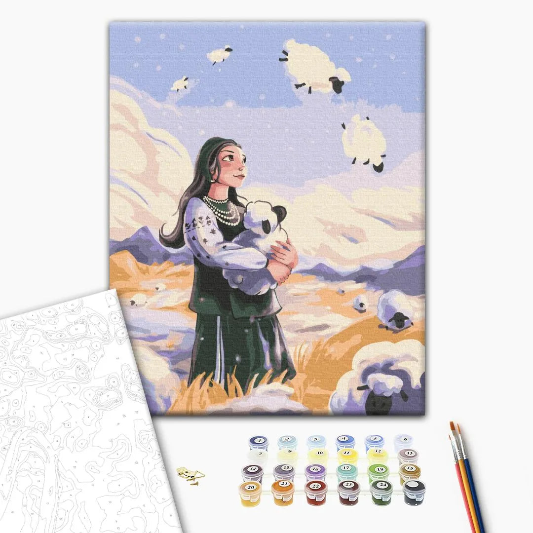 Господиня і снігові вівці @artdi.ua (BS53717)