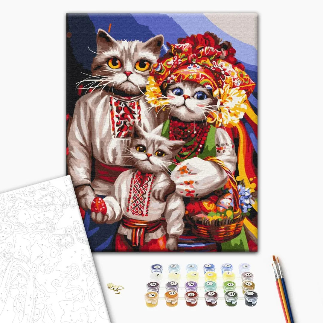 Сім'я котиків-гуцулів © Маріанна Пащук (BS53737)