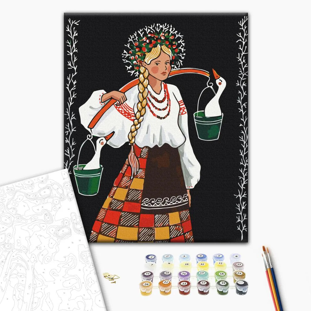Несе Аня гуси © ANNART (BS54027)