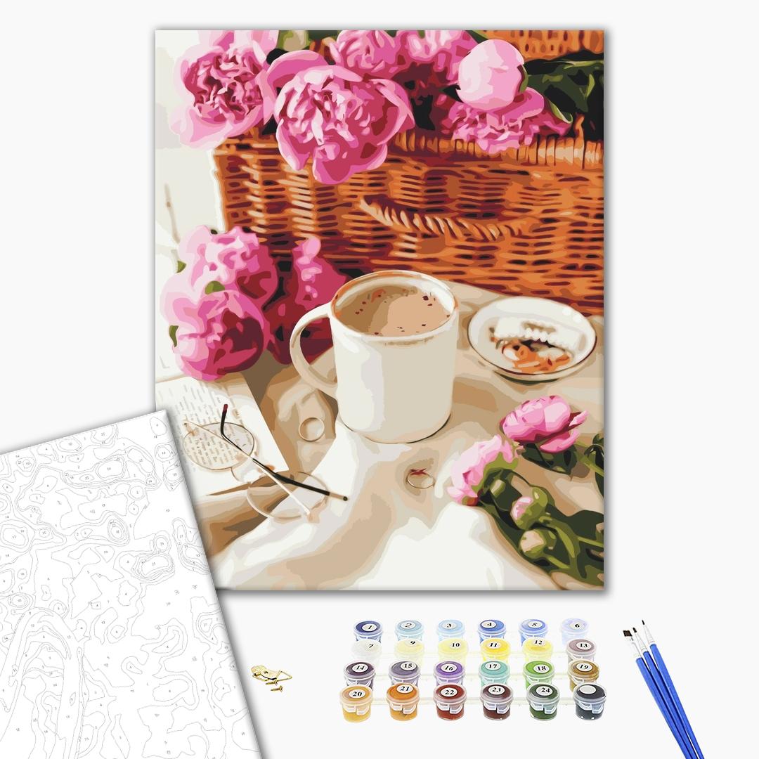 Піони в корзинці (BS51335)