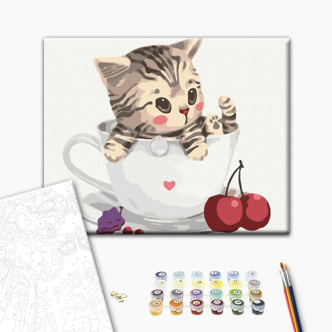 Котик в чашці (RBS8396)